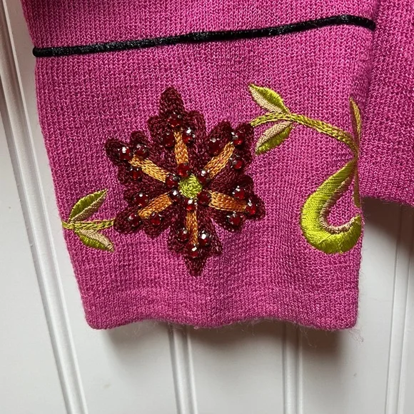 Double D Ranch Yoakum Texas Cardigan Sweater M Western - Picture 5 of 9